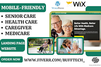 design health care senior elderly care homecare aca medicare wordpress website