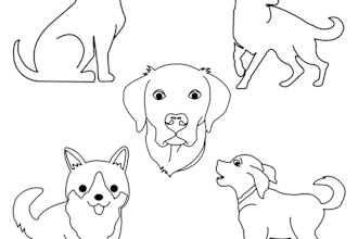 create a simple line art drawing for you