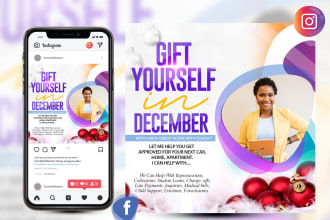 do online, social media , church, fb, instagram, christmas or event flyer