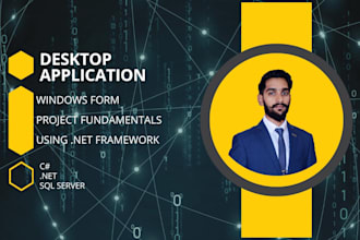 develope windowsform desktop application with database connectivity