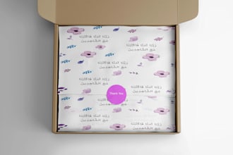 design elegant packaging paper, wrapping tissue paper