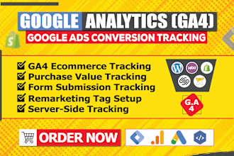 setup google analytics ga4 ecommerce server side tracking, ga4 migration via GTM