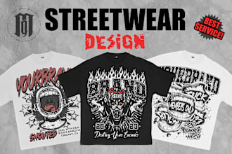 create streetwear design for your clothing brand