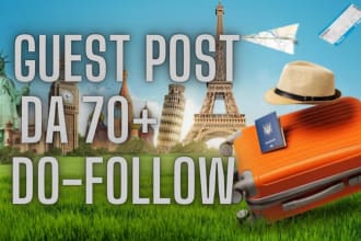 publish guest post on high 70 da travel blogs