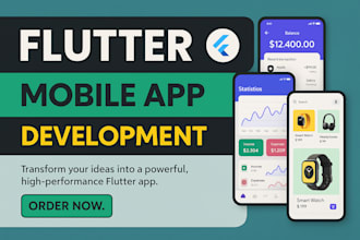 build affordable flutter, android, ios ecommerce social, and reskin your app