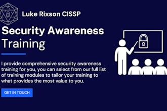 provide cyber security awareness training