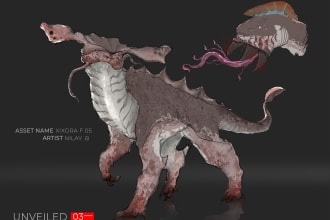 create unique creature  monster design and character design