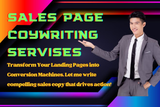 write a sales page that turns visitors into customers