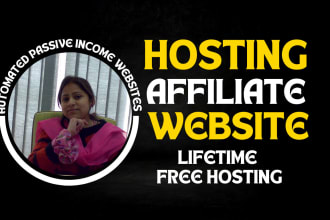 build hosting affiliate website for passive income