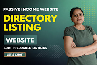 create directory and listing website for passive income
