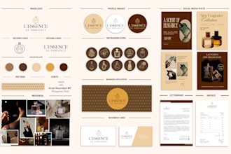 design luxury logo and brand identity with branding kit