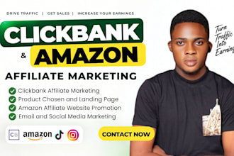 do clickbank affiliate marketing and amazon affiliate website promotion