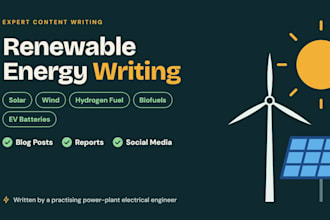 do renewable energy and sustainability research writing