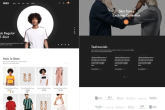 design a streetwear y2k shopify website for your clothing brand