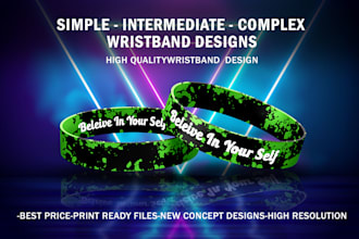 design custom wristband and bracelet for you brand or event