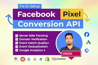 fix or setup facebook pixel shopify conversion API ga4 migration with GTM