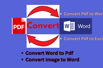 convert PDF to word or word to PDF