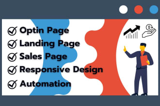 build sales funnel, landing page, sales page in click funnel