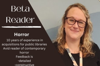 beta read your horror novel or short story