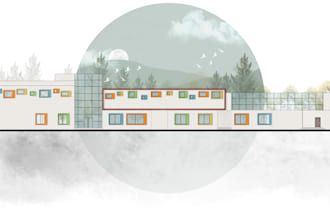 create architectural digital collage and masterplan renderings in photoshop