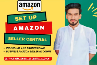 set up amazon seller central account, individual, professional and business