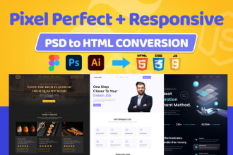 convert figma to HTML CSS, figma to react next js tailwind responsive website