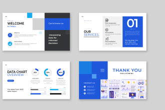 design a modern powerpoint presentation or template
