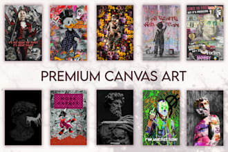 create premium canvas wall art