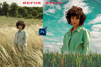 add or remove or replace any object person logo text or wire from the photo