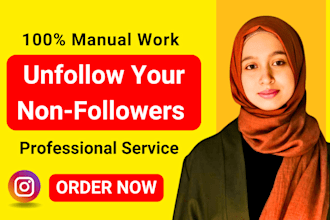 manually unfollow instagram followings and remove inactive fake followers