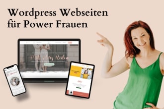 eine wunderschoene wordpress webseite fuer dich entwickeln