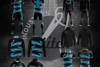 tracksuit, soccer jersey or hoodie mockup design