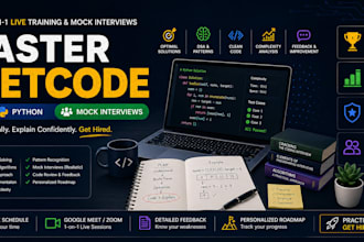 train you to solve leetcode problems optimally cpp python, take mock interview