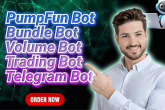 create pump fun bot, bundle bot, holder, volume bot on solana