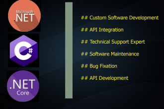develope custom software, API integration and technical support