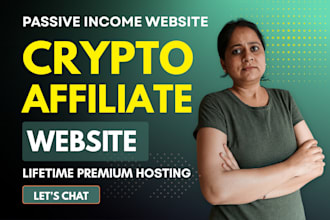 build crypto affiliate website for passive income