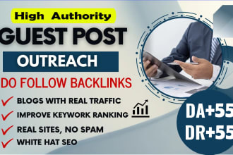 do SEO dofollow backlinks guest posting service on high authority sites