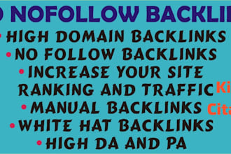 do high quality da60 SEO backlinks building for website