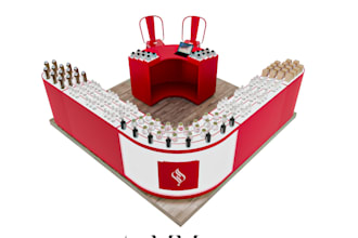 design retail booth, pop up shop, stall, cart, and kiosk