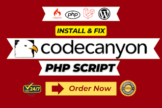 install and fix codecanyon PHP script