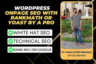 do advanced wordpress onpage SEO with rankmath or yoast
