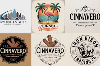 do timeless modern, vintage, typographical, business and minimalist logo design