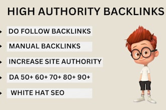 high authority manual white hat dofollow SEO backlink service for google