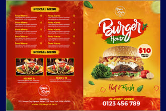 design price list restaurant menu, professional restaurant and food menu design