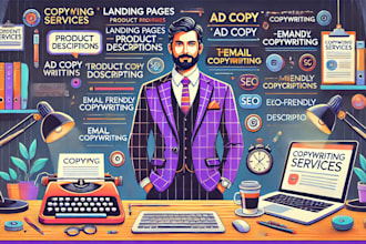 be copywriter for sales, emails, websites, ads and social media marketing