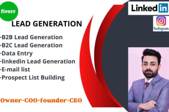 provide b2b lead generation email list building data scraper