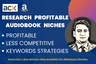 research a highly profitable audiobook niche for acx amazon