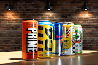 design energy drink and can label, beverages label, juice label