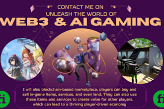 build ai game, web3 single n multiplayer game for your token