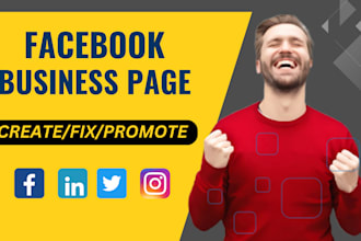 create, setup and design professional facebook business page